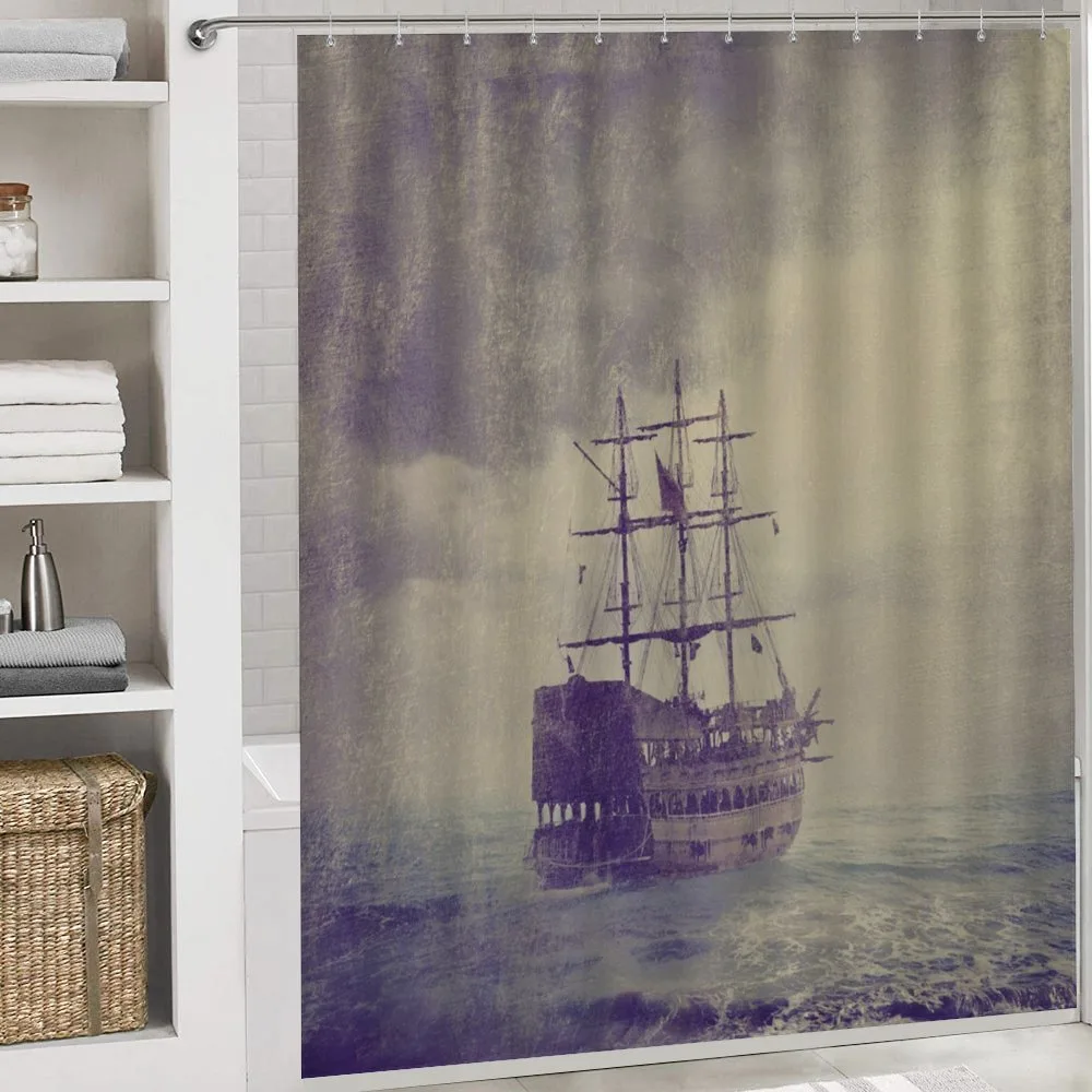 Old Pirate Ship in Sea — Detail 4