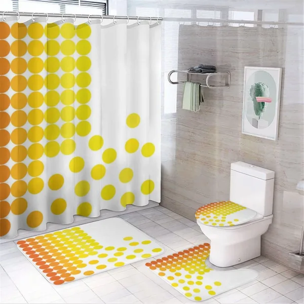Ombre Dots on a shower curtain
