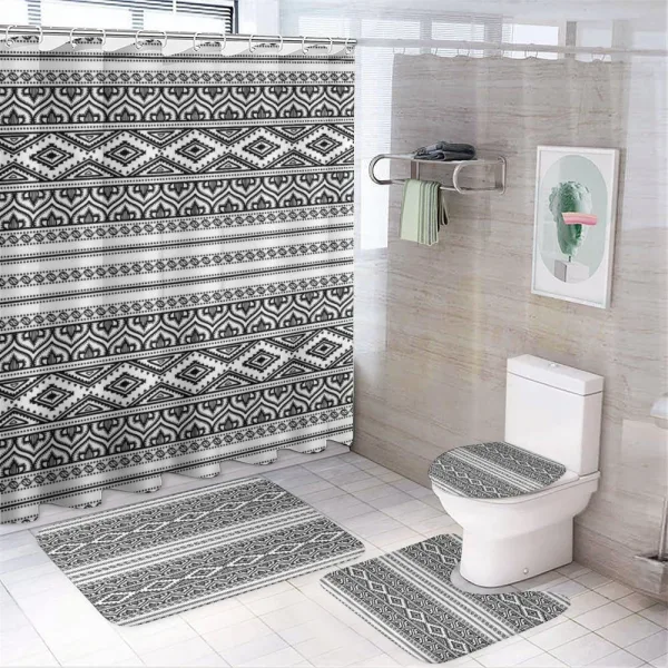 Oriental Tribal Moroccan on a shower curtain