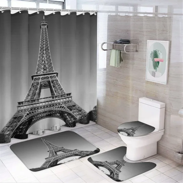 Paris Landmark on a shower curtain