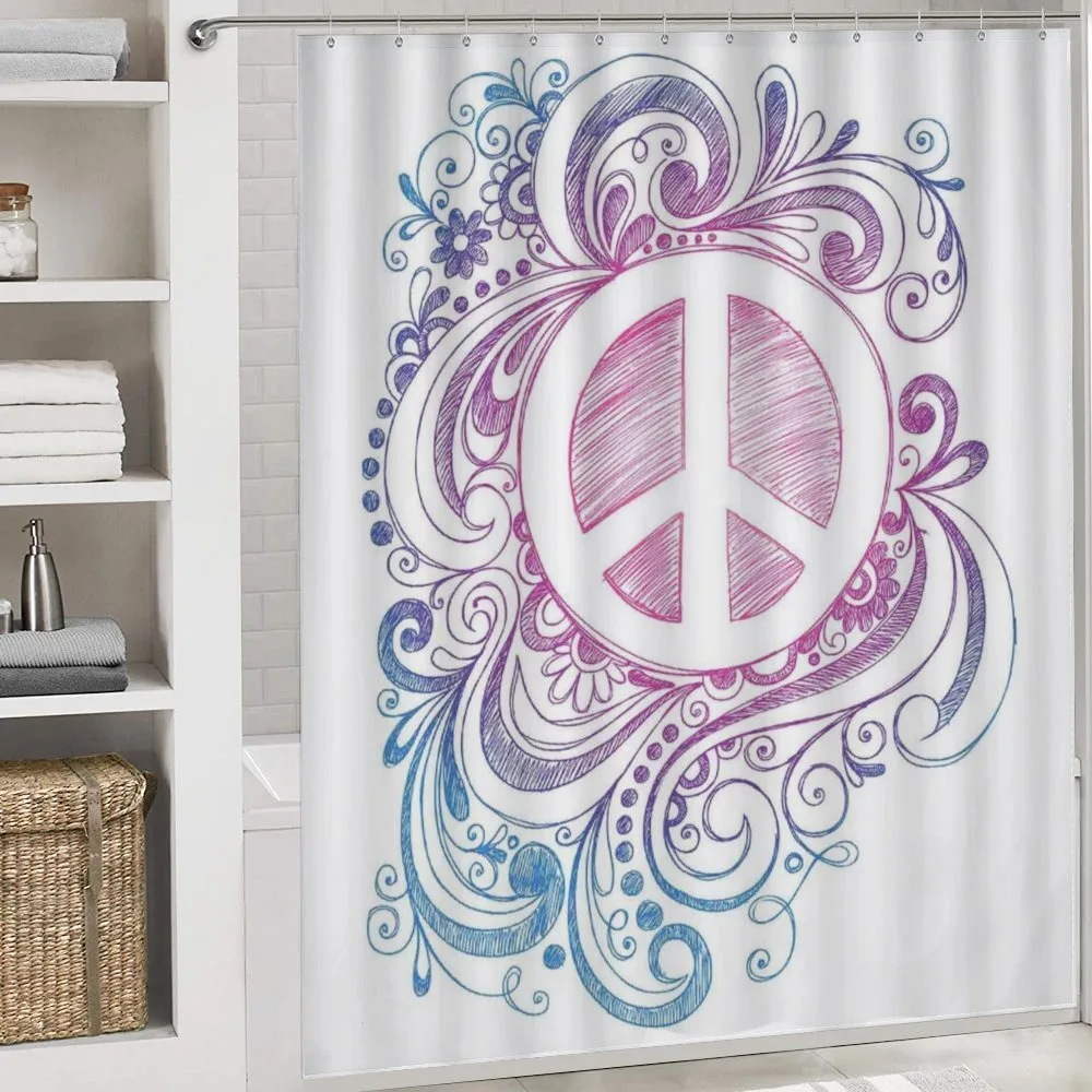 Peace Sign and Swirls — Detail 4