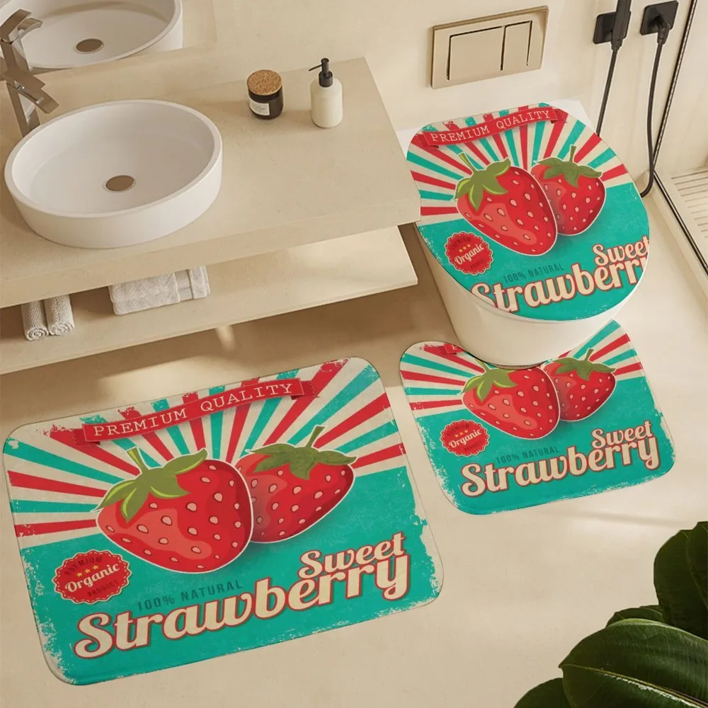 Retro Poster Strawberries — Detail 5