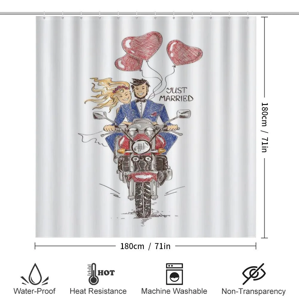 Wedding on Bike — Detail 2