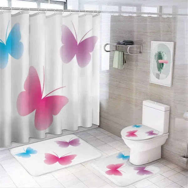 Wings Life Theme on a shower curtain