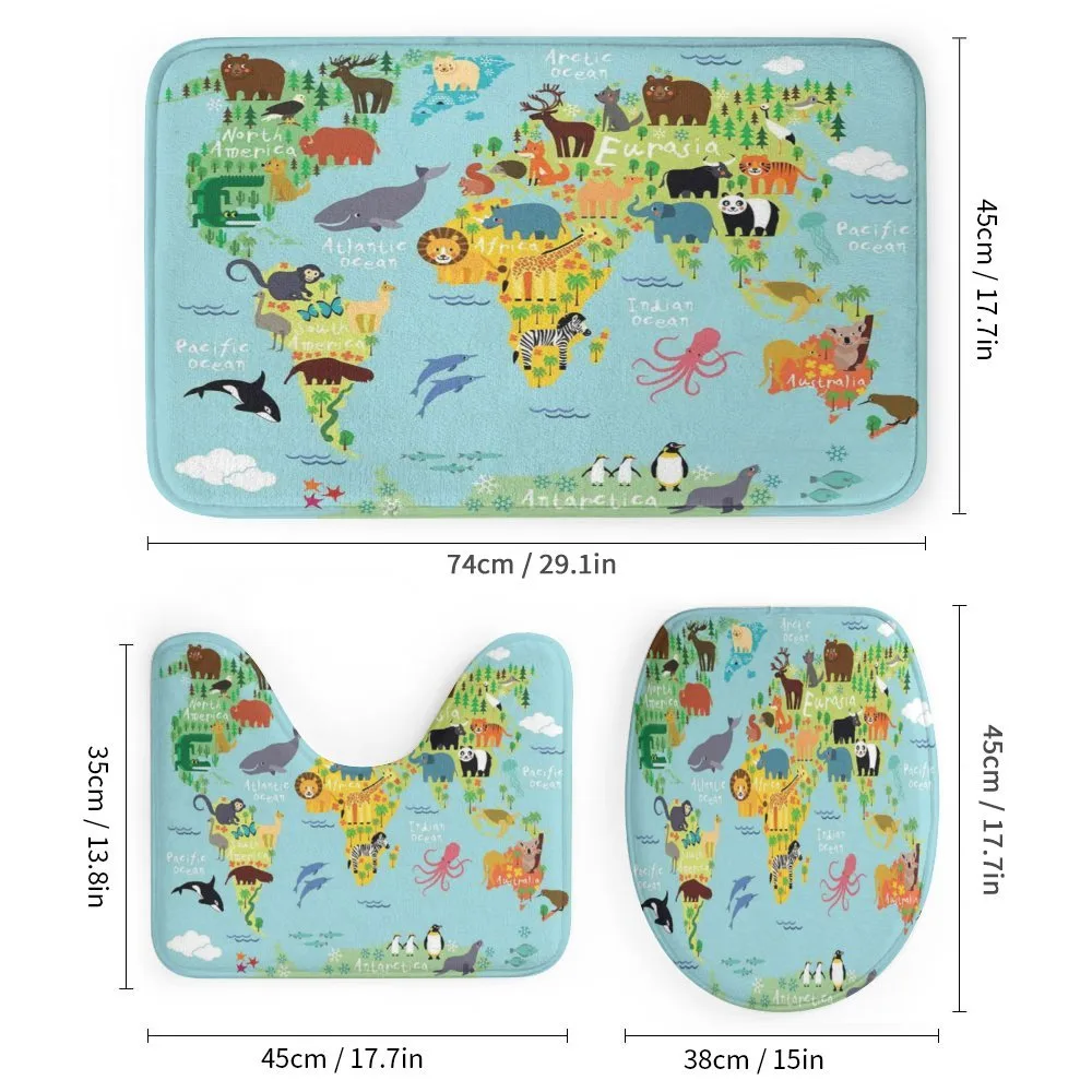 Animal Map of the World — Detail 1