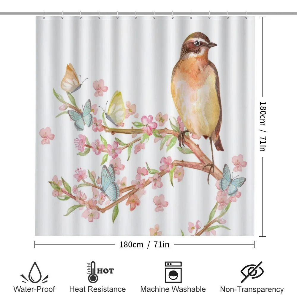 Bird on a Blossoming Tree — Detail 2