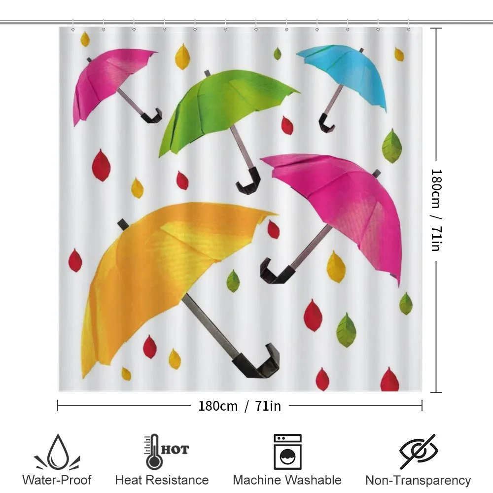 Colorful Umbrellas Leaf — Detail 2
