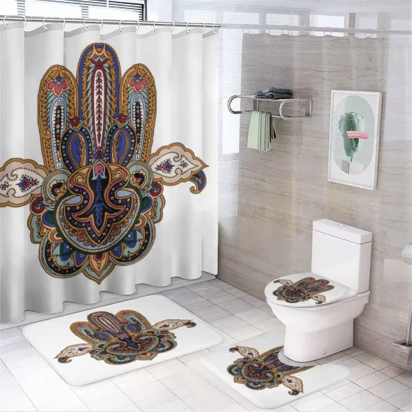 Eastern Tradition Shape on a shower curtain