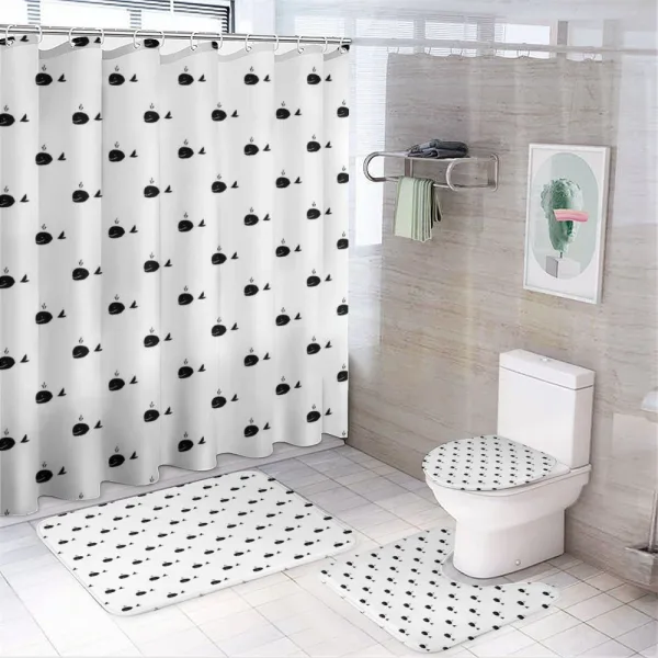 Fins Maritime on a shower curtain