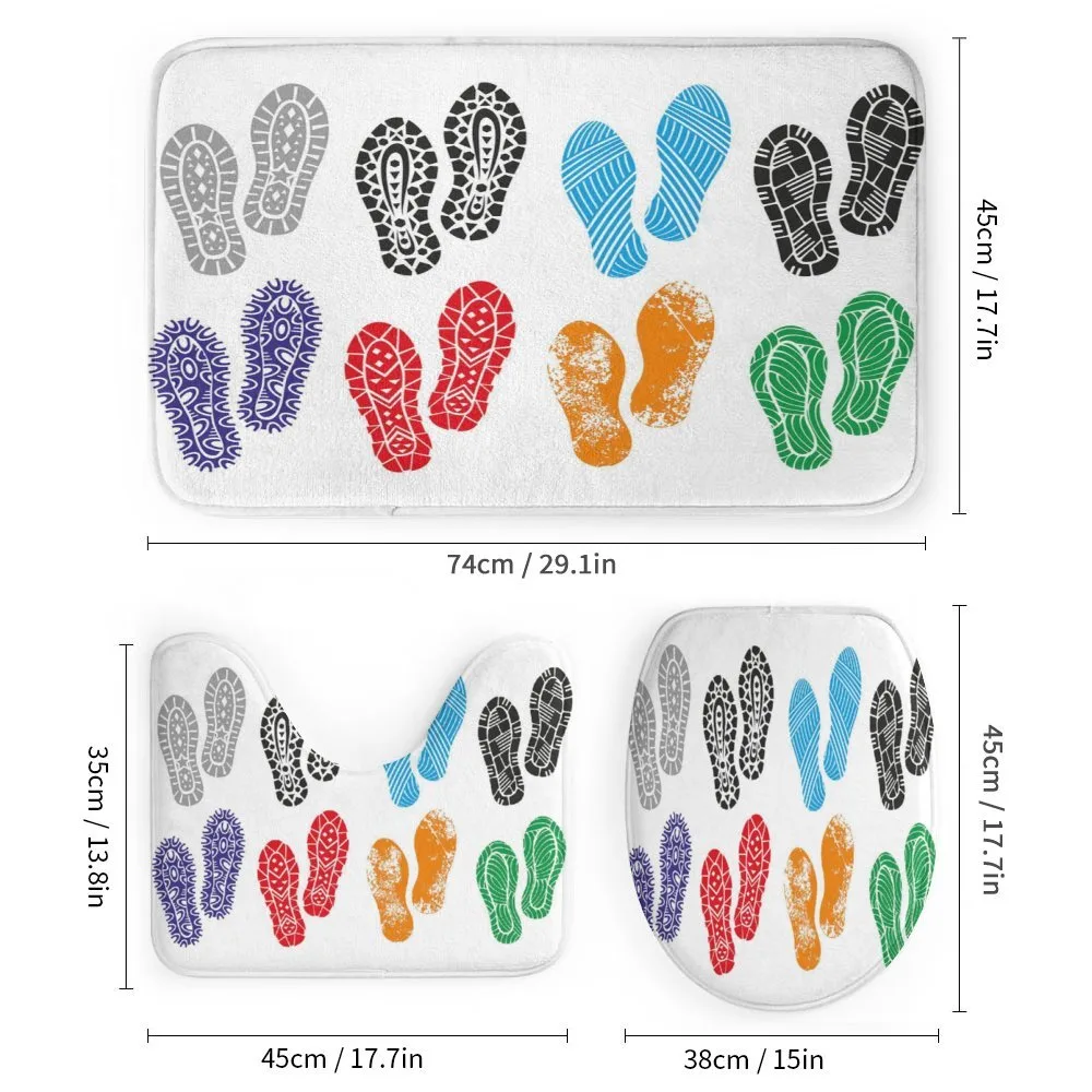 Foot and Shoe Prints — Detail 1