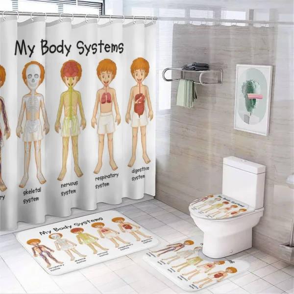Human Nerve System on a shower curtain