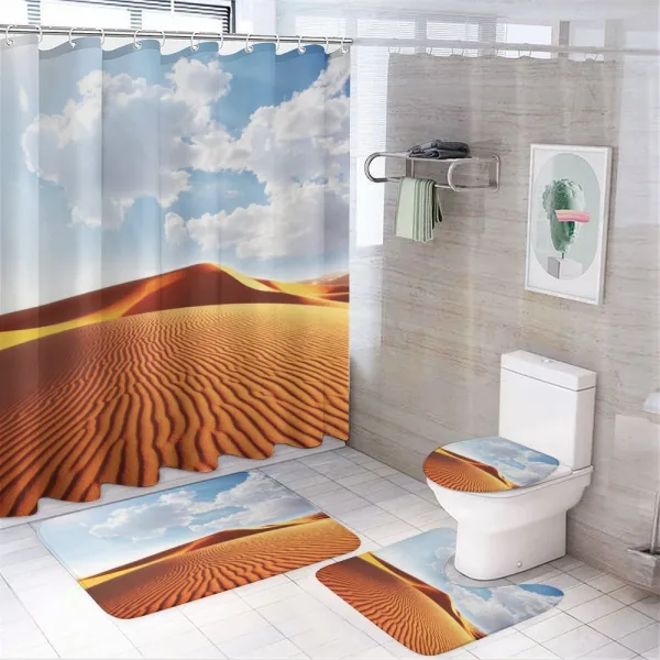 Landscape with Dunes on a shower curtain