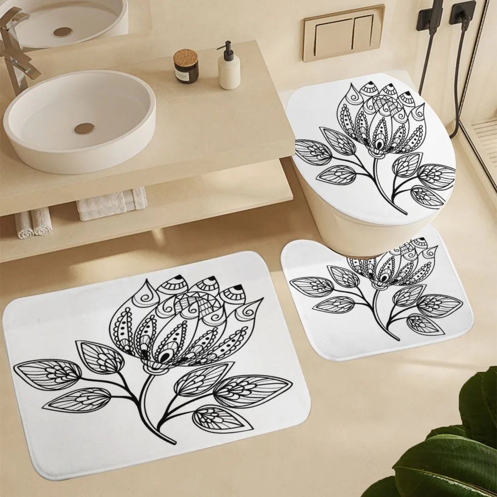 Monochrome Floral Pattern — Detail 5