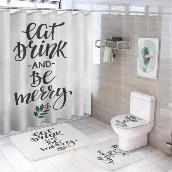 Noel Wish on a shower curtain