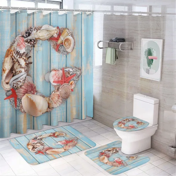 Pale Wooden Background on a shower curtain