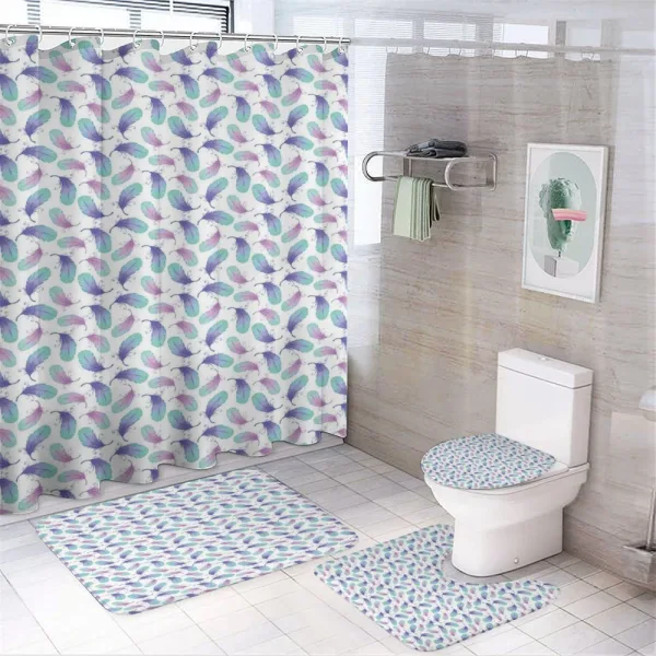 Pastel Watercolor Boho on a shower curtain