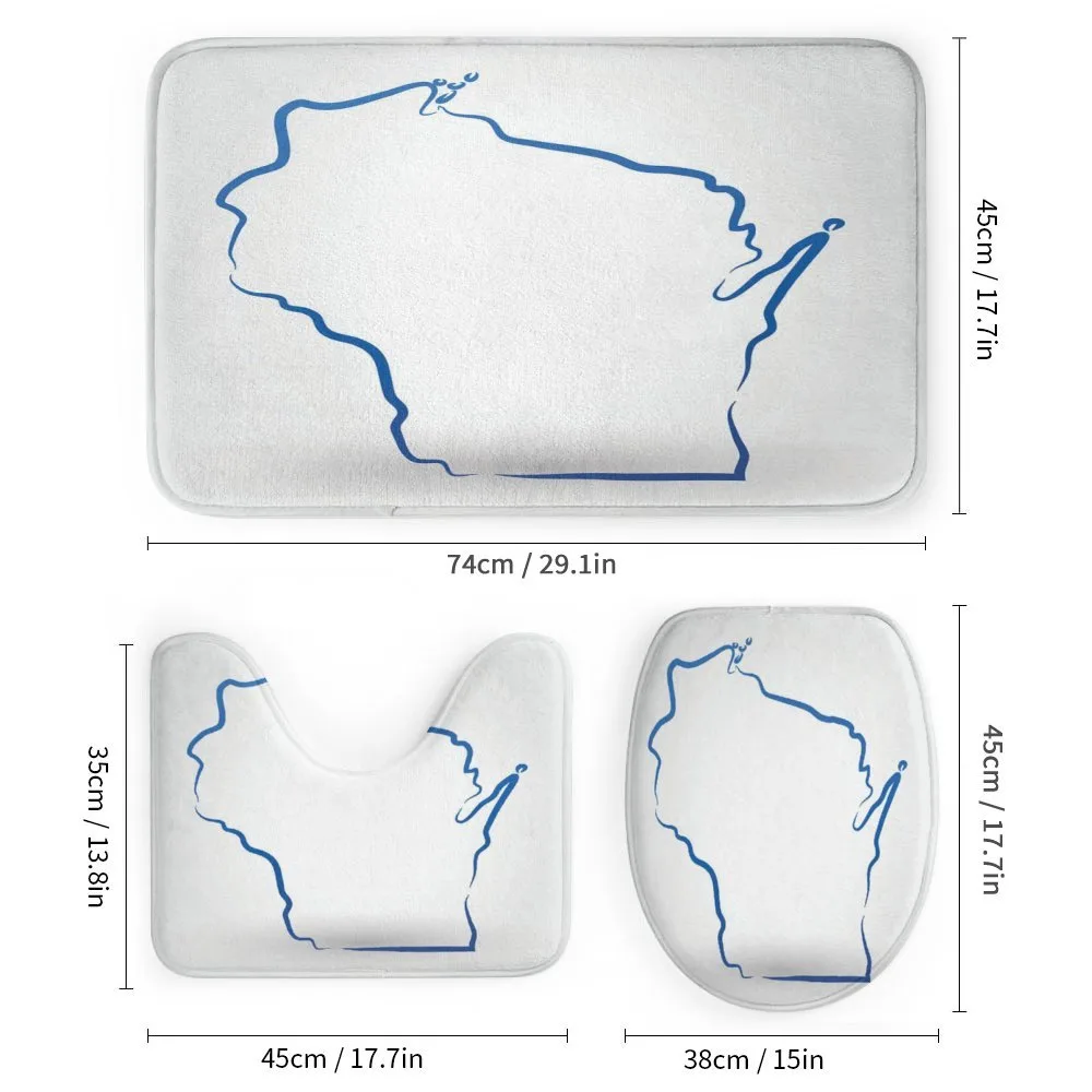 Simple Badger State Map — Detail 1