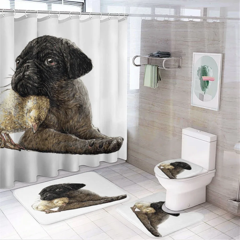 Small Dog and Chicken Love — Your design