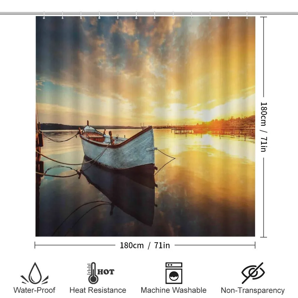 Sunset at Harbor Boat — Detail 2