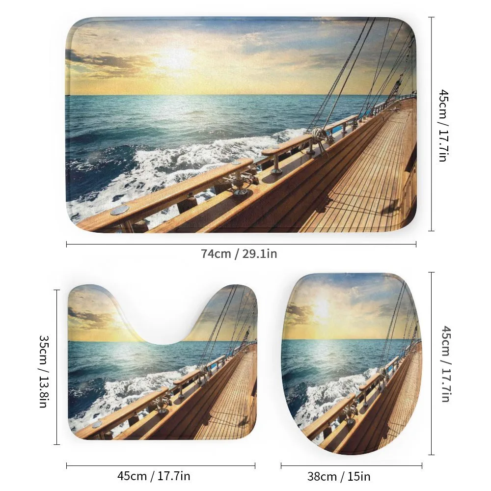 Yacht on Sea Sunset — Detail 1