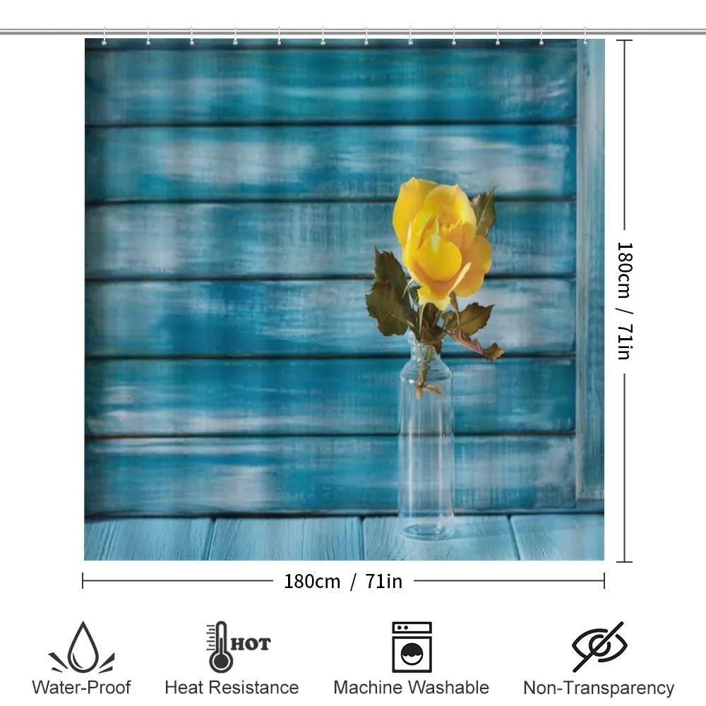 Blooming Yellow Rose in a Jar — Detail 2