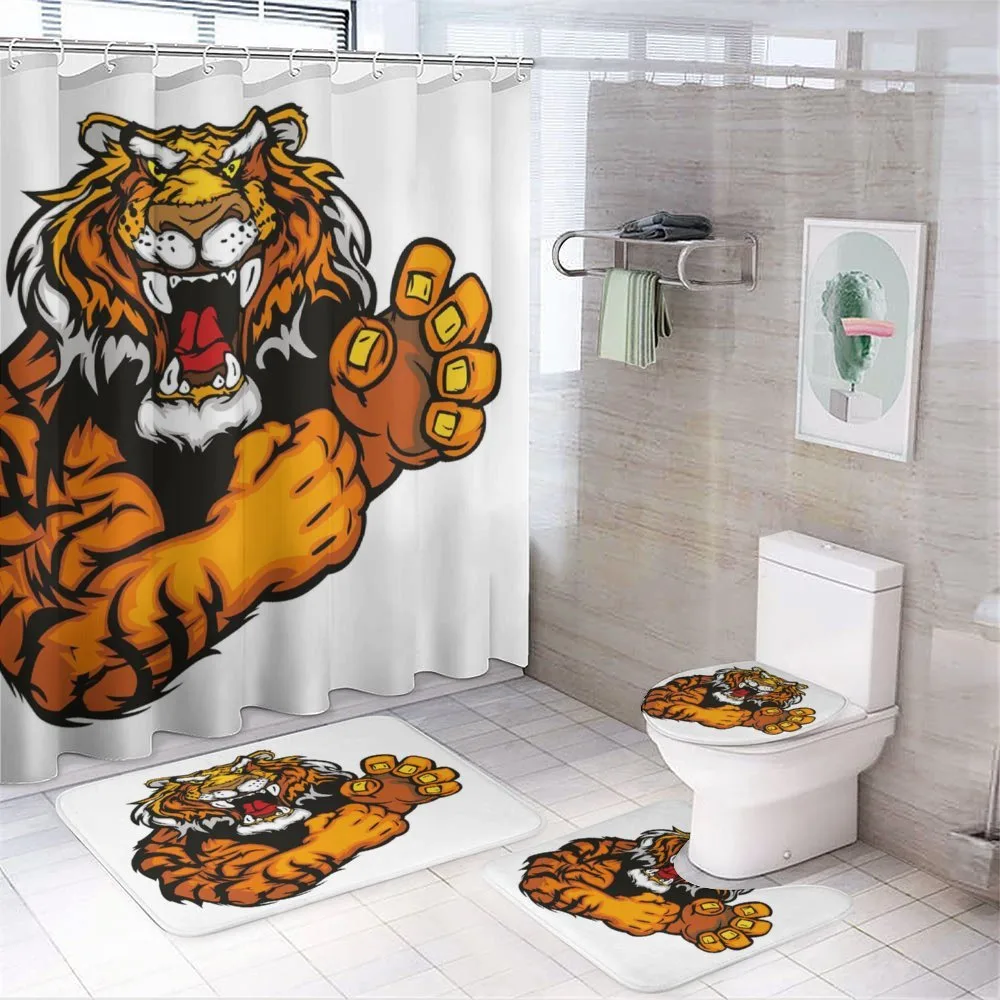 Cartoon Angry Wild Cat — Your design