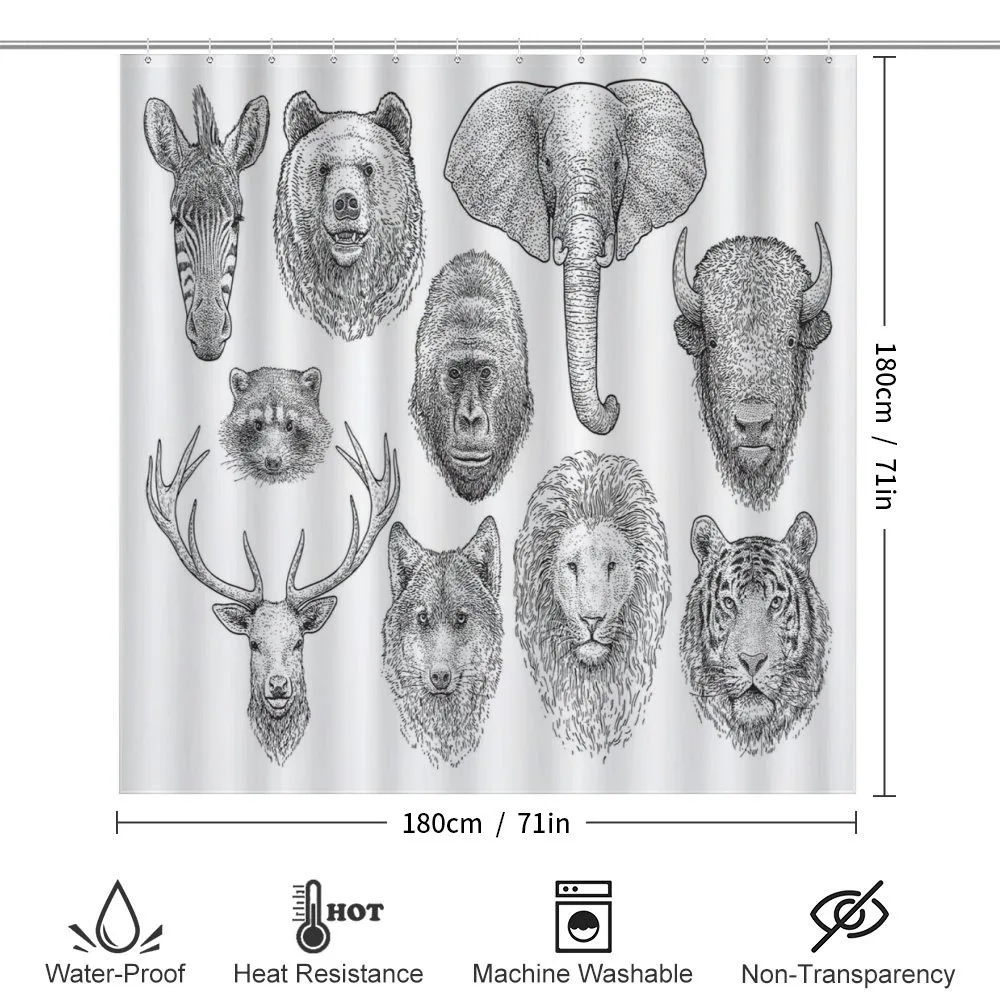 Composition of Animal Heads — Detail 2
