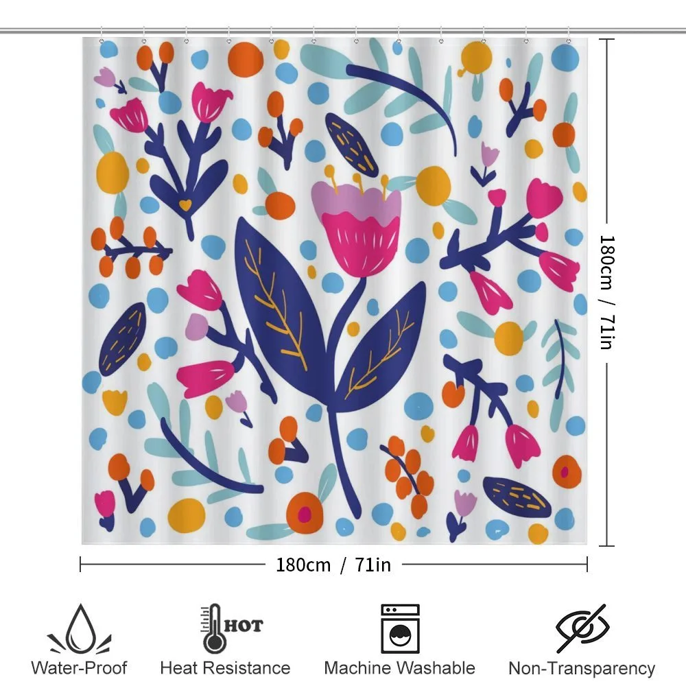 Doodle Style Flowers Blots — Detail 2