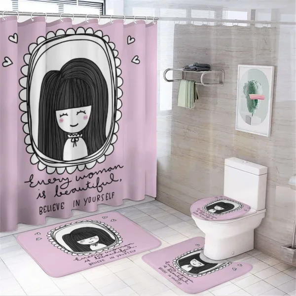 Every Woman is on a shower curtain