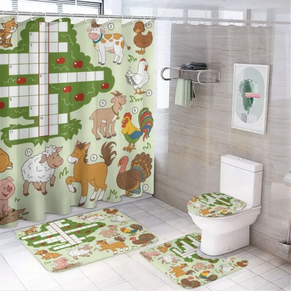 Farm Animals on a shower curtain