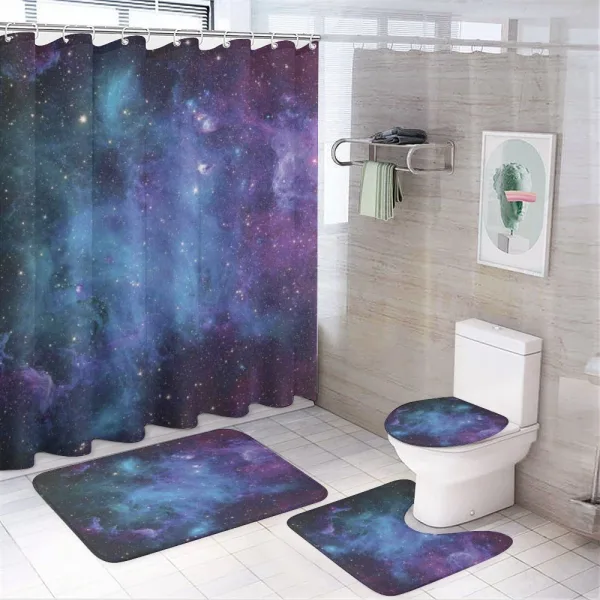 Galaxy Stars in Space on a shower curtain
