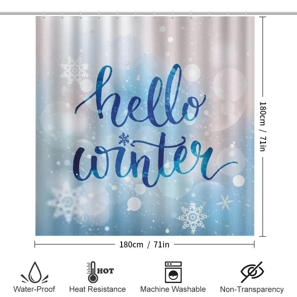 Hello Winter Words Snow — Detail 2