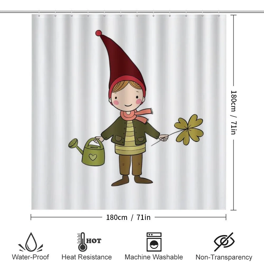 Little Elf Boy with Clover — Detail 2