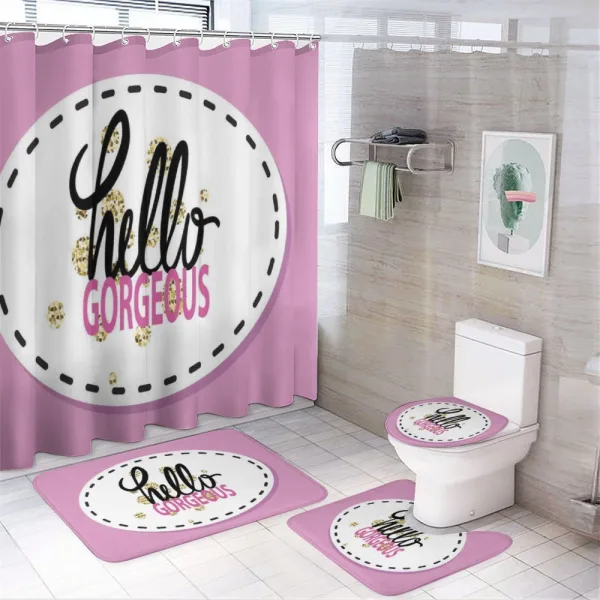 Patch Image on a shower curtain