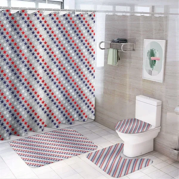 Patriotic Western Salute on a shower curtain