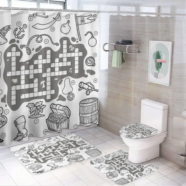 Pirate Theme on a shower curtain