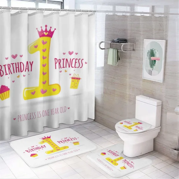 Princess Theme Party on a shower curtain