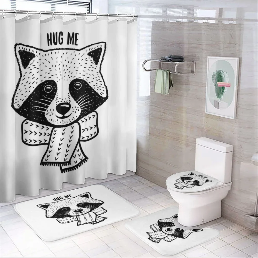 Raccoon with Hug Me Words — Your design