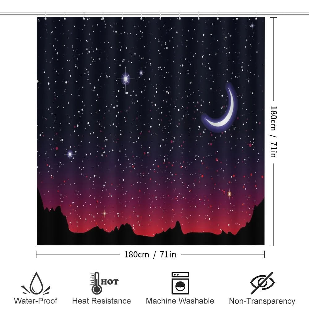 Red Sky Starry Landscape — Detail 2