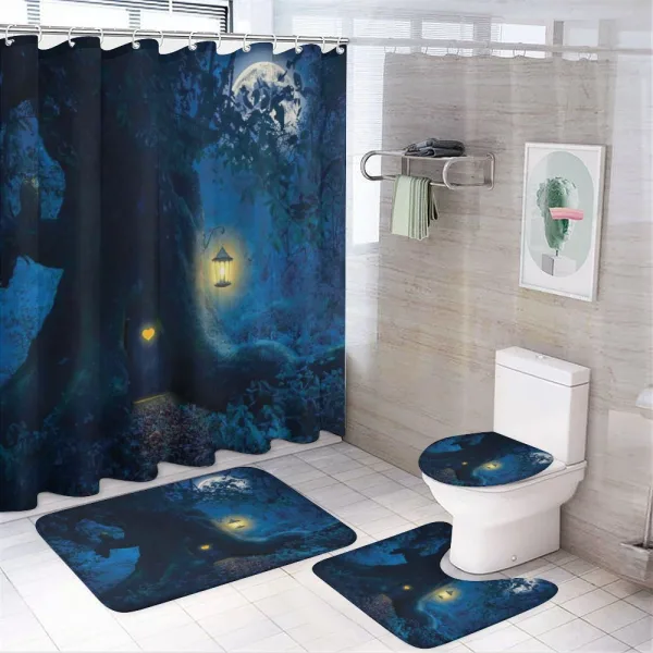 Tree in Woods on a shower curtain