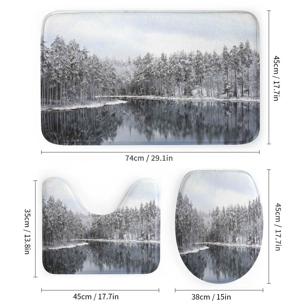 Trees in Cold Day Lake — Detail 1