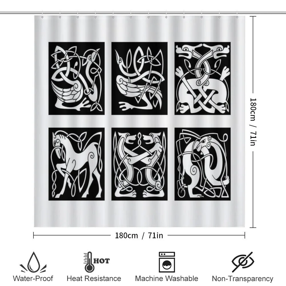 Tribal Abstract Animals — Detail 2