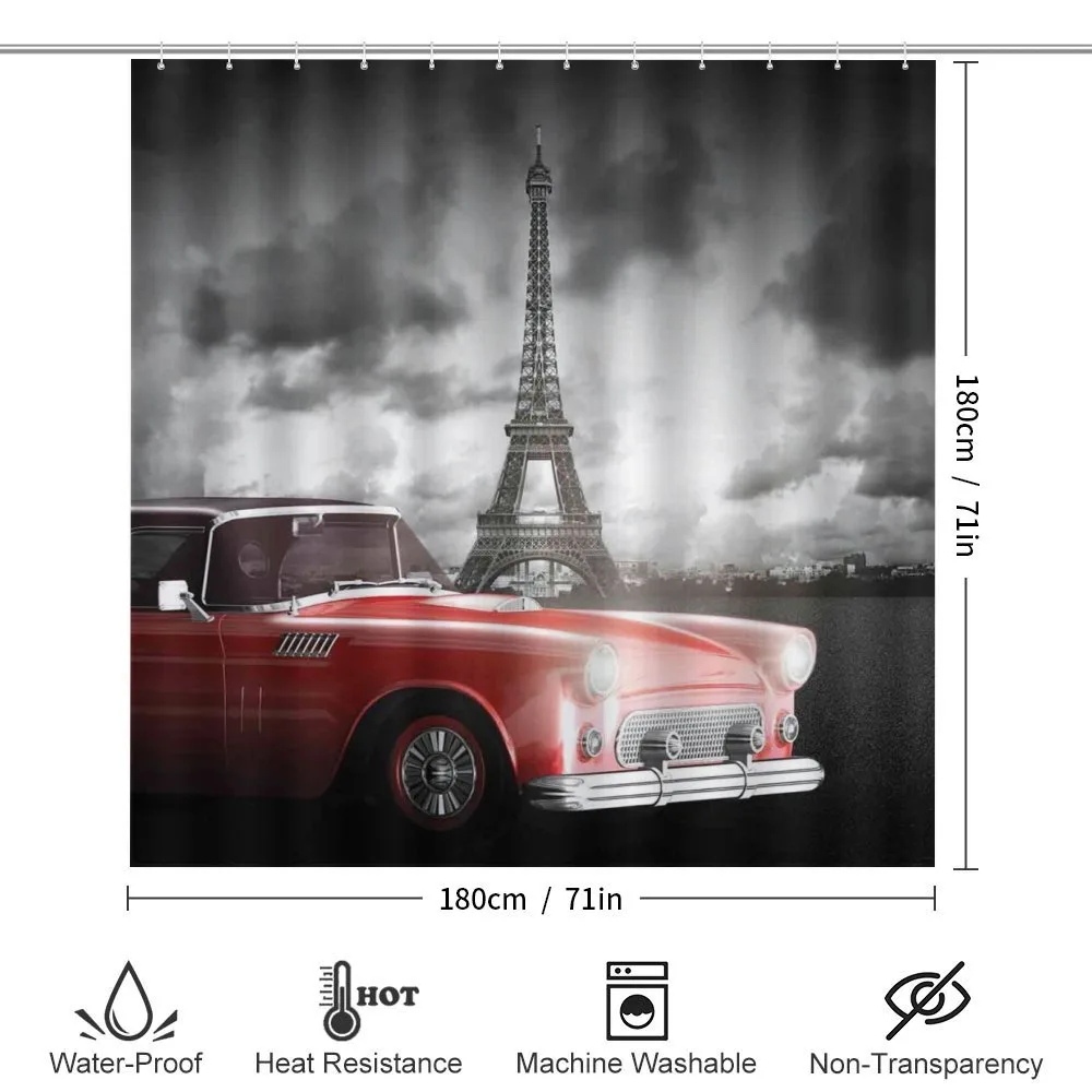 Vintage Car and Eiffel — Detail 2