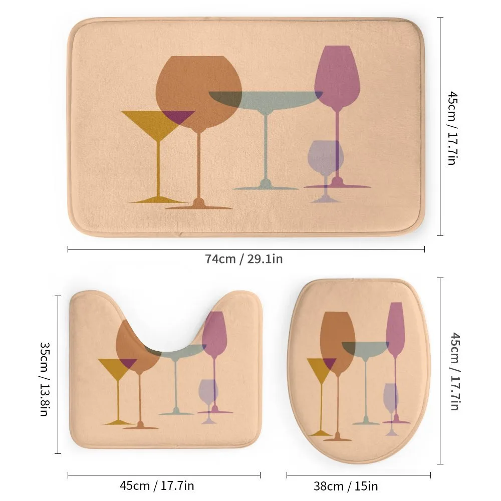 Wine Glasses Silhouette Art — Detail 1