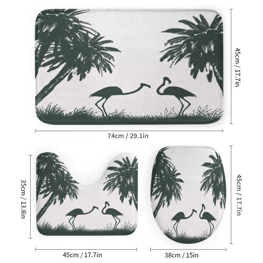 Flamingos and Palm Trees — Detail 1