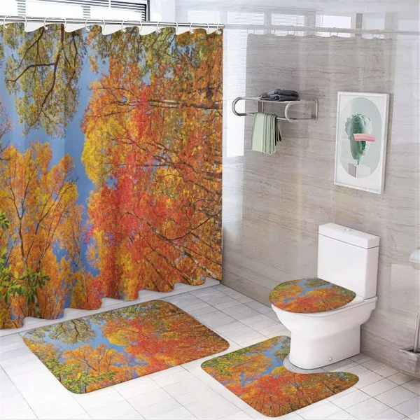 Forest in Autumn on a shower curtain