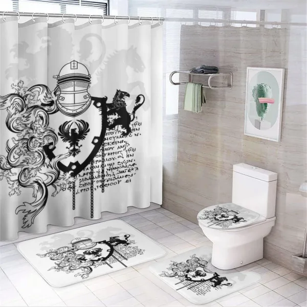 Medieval Knight on a shower curtain