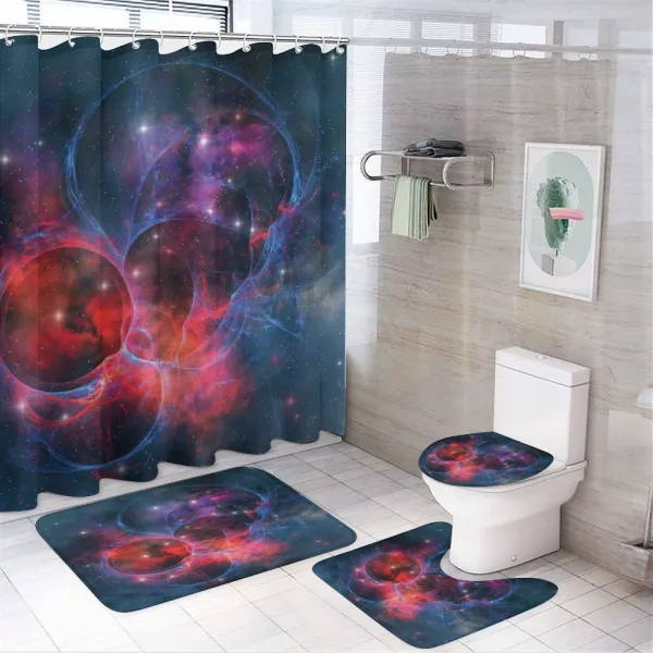 Milky Way Star Cluster on a shower curtain