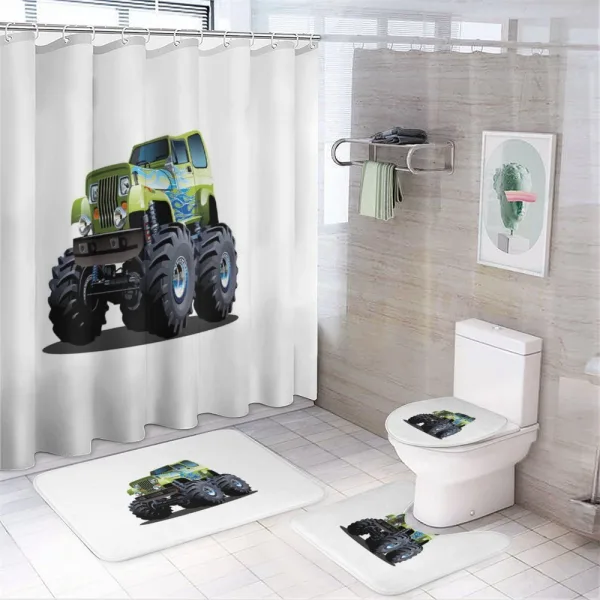 Monster Truck Off Road on a shower curtain