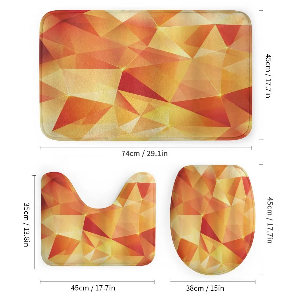 Orange Triangles Art — Detail 1